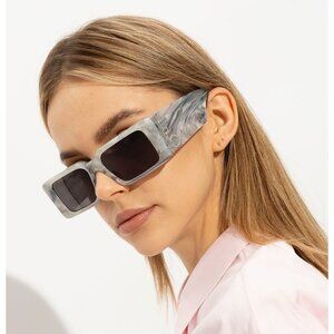 Off-White Milano Marble Dark Grey 54mm New Sunglasses